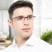 4 Pack Blue Light Blocking Reading Glasses for Men - UV Filter Readers in Multiple Strengths (1.0 to 4.0) - Stylish Black Design - Buy Online on GoSupps.com