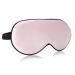 VenusCare Natural Mulberry Silk Sleep Mask Super Smooth & Soft Breathable Lightweight Eye mask with Adjustable Strap for Women & Men - Travel Household Meditation Nap and Daylight Sleeping(Pink)