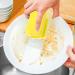 Fovolat Dish Sponges - U-Shaped Dish Scrubber Scouring Pad Non-Scratch Dish Wash Sponge Reusable Scrubbing Sponge for Kitchen Sink Bathroom Toilet Yellow - Buy Online on GoSupps.com