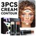 Kit de Contour Visage 3 Pi ces - Stick Contour Cr me Bronzant Highlighter et Blush - Sculpture des Joues Longue Tenue - Maquillage Professionnel Set C - Buy Online on GoSupps.com