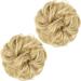 SARLA 2PCS Messy Hair Bun Hair Piece Small Scrunchies Updo Hair Extensions, Synthetic Bun for Women Girls (Natural Blonde) - Buy Online on GoSupps.com
