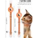 Buy Airtag Cat Collar - Reflective Kitten Neck Band | Light Tracker with Bell for Young Cats - Orange - Buy Online on GoSupps.com