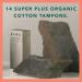 Dame Super+ Tampons x14 - Hypoallergenic, Plastic-Free, pH Neutral, Compostable & Biodegradable - Buy Online on GoSupps.com