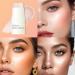 DAGEDA Highlighter Stick Lightweight Radiance Illuminator Stick Blendable Glossy Glow balm for Face Makeup Creamy Hydrating Luminous Stick Natural Highlighter Makeup (Champagne) - Buy Online on GoSupps.com