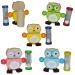 Toothbrush/toothbrush holder - owl with hourglass for boys - wooden owls for the toothbrush children/for brushing your teeth for 3 minutes 1 piece for boys