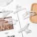 DEEKA 5 Pcs Clear Large Hair Claw Clips - White Thick Long Jaw Barrettes for Women and Girls - Buy Online on GoSupps.com
