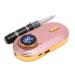 Manicure Pedicure Tools Electric Nail File Set Portable Speed 0-35000RPM for Home Salon Use (Pink)