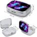 Buy Decorative Blue Purple Butterfly Print Pill Box - 2 Compartment Portable Medicine Organizer for Pocket or Purse | International Shipping Available - Buy Online on GoSupps.com