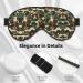 Animal Camouflage Green Print Unisex Sleep Mask | Double-Sided Eye Mask for Sound Sleep & Skin Care - Buy Online on GoSupps.com