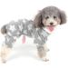 Zunea Small Dog Pyjamas Jumpsuit Puppy Hoodie Coat Clothes for Dogs Girl Boy Winter Warm Pajamas Outfits Overall Jumper Soft Pet Apparel Gray S (Pls Check the Size of Chest and Back Before Order) S (Pack of 1) Grey - Buy Online on GoSupps.com