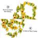 Zerodeko 2pcs Sunflower Vine Yellow Fake Flowers Home Decor Hanging Flowers for Decoration Artificial Ivy Garland Artificial Flower Decoration Sunflower Flower Silk Flower - Buy Online on GoSupps.com