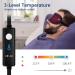 Heated Eye Mask for Dry Eyes - 100% Silk Sleep Mask with Adjustable Temp and USB Port for Puffy Eye Relief - Electric Dry Eye Relief Mask in Blue Color - Buy Online on GoSupps.com