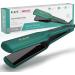K&K 2.24 Inch Extra Wide Plate Hair Straightener - Nano Ceramic Tourmaline Coating, Titanium Flat Iron for Women - 5-Speed Temperature Control 232 C - UK Plug (Green) - Buy Online on GoSupps.com