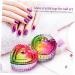 minkissy 10 Pcs Colorful Crystal Cup Nail Tips for Acrylic Nails Professional Monomer Dappen Dishes Nail Art Cup Nail Art Dappen Dish Acrylic Nail Brush Glass Storage Box Liquid - Buy Online on GoSupps.com