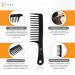 Kobe Professional Carbon Fibre Wide Tooth Comb - Shatter-Proof Anti-Static Hair Care Tool for Barbers and Salon Use - 24cm - Buy Online on GoSupps.com
