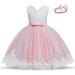 TTYAOVO Baby Princess Dress 2-3 Years | Baptism Christening Tutu Gown | Wedding Pageant | Pink & White - Buy Online on GoSupps.com