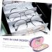 Shop Gatuida 4 Sets Double-Like Glasses Case - 2-in-1 Leather Container for Kids Tweezers and Outdoor Travel - Violet PU Storage Box - Buy Online on GoSupps.com