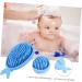 GAFOKI Baby Shampoo Brush Set - Newborn Hair Washing Tool with Scalp Exfoliator, Cartoon Whale Design for Gentle Bath Time - Buy Online on GoSupps.com