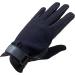 Ladies Equestrian Horse Riding Gloves - Real Leather & Cotton, Black (Medium) - Buy Online on GoSupps.com
