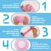 Jeffdad 4-Piece Sleeping Hair Network: Adjustable Mesh Bonnet & Night Hat for Women - Soft Elastic Chef Caps in Pink & White - Buy Online on GoSupps.com