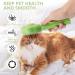 Moseem Pet Hair Cleaner Brush - Cat & Dog Grooming Tool for Shedding - Removes Loose Undercoat - Short/Long Haired Cats - Green - Buy Online on GoSupps.com
