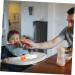 Toyvian Baby Feeder Squeeze Silicone Pacifier - 2 Pack for Baby Food & Fluids - Push-Type Design (Orange) - Ideal for Toddlers - Buy Online on GoSupps.com