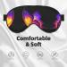 Buy Purple Butterfly Print Unisex Sleep Eye Mask - Soft Comfort Eye Shade for Travel Yoga & Shift Work - Perfect for Gifting - Buy Online on GoSupps.com