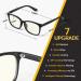 ENSARJOE Blue Light Blocking Glasses 4 Pack - Square Nerd Eyeglasses Anti Blue Ray for Computer Gaming - 8082 Black Pink Transparent Leopard - Buy Online on GoSupps.com