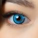 Contact lenses colored without strength blue |Colored blue annual lenses |Soft lentils hydrogel |2 pieces of color lenses + lentil containers |0.0 diopters |natural colors |Charmiga Sphere Blue