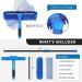 VITEVER Professional Window Squeegee Cleaner Tool with Extension Pole - 2-in-1 Scrubber Cleaning Kit - Buy Online on GoSupps.com
