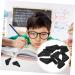Uonlytech 30 PC Glasses Holder & Ear Protectors - Silicone Shell for Eyewear | Refillable Leather Diary | Black 3-Pack - Buy Online on GoSupps.com