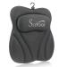 Luxurious Black Bath Pillow for Tub with Neck and Back Support | Soft 4D Pillow for Spa and Jacuzzi | Strong Suction Cups for Ultimate Relaxation - Buy Online on GoSupps.com