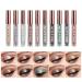SUMEITANG 10 Colors Liquid Glitter Eyeshadow Set - Metallic Pigments for Sparkling Smokey Eye Looks - Long Lasting Waterproof Makeup Kit - Buy Online on GoSupps.com