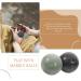 Dearma 4-Piece Solid Baoding Balls - Hand Massage & Exercise Balls for Muscle Health - Marble Green Chinese Therapy Balls - Buy Online on GoSupps.com