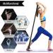 Maoxintek Yoga Belt Leg Extensor - Fitness Stretch Band for Dance Ballet & Gymnastics - Long Cotton Loop with Door Anchor - Black - Buy Online on GoSupps.com