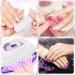 150W UV LED Nail Lamp for Gel Polish - Fast Curing Light with 57 Beads, Auto Sensor, Portable Handle - Professional Salon Accessories (Purple) - Buy Online on GoSupps.com