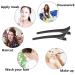 Pack of 12 Black Plastic Combi Clip Hair Clips - Durable Sectioning Hair Clamps for All Hair Types - Buy Online on GoSupps.com
