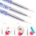French Tip Nail Art Stamper Kit - Clear Silicone Jelly Stamper with Scraper and Brushes for DIY Manicure Designs - Buy Online on GoSupps.com