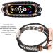 Watch Wrist Strap Stylish Artificial Leather Metal Buckle Easy to Install Adjustable Retro Replacement Watch Strap for Smart Watch (Black and Gold) - Buy Online on GoSupps.com