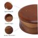 Premium Wooden Shaving Soap Bowl - 4.5x2.2 Inch with Lid | Ideal for Easy Lather & Wet Shaving | Perfect Gift for Men - Buy Online on GoSupps.com