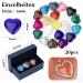 20 Piece Heart-Shaped Healing Crystal Set | Polished Gemstones for Meditation & Chakra Balance - International Shipping - Buy Online on GoSupps.com