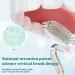 S-Shaped Toothbrush for Adults - Soft Bristle Manual Replacement for Healthy Gums & Teeth | Vertical Scientific Design - Green - Buy Online on GoSupps.com