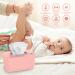 Adjustable Baby Wipe Warmer | USB Rechargeable | Prevent Dry Wipes | Pink - Buy Online on GoSupps.com