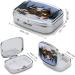 Rustic Wooden Pill Box - 2 Compartment Medicine Organizer with Cottage Scenery Print | Ideal Portable Pill Case for Pocket or Purse - Buy Online on GoSupps.com