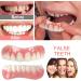 Natural Tone Teeth Stickers - Upper & Lower Jaw Dental Prosthesis for Perfect Smile - Quick Tooth Repair | 2 Pairs - Buy Online on GoSupps.com