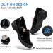 Women's Non-Slip Nurse Work Shoes - All-Day Comfort Fashion Sneakers 6 Bright Black - Waterproof & Oil-Proof Mary Jane Clogs - Buy Online on GoSupps.com