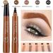 Lightsbetter Waterproof Brow Pen Tint My 4 Tip Brow Waterproof Lightsbetter Eyebrow Precisely My Brow Pencil Natural Precise 4 Point Eyebrow Pencil (02+03) - Buy Online on GoSupps.com