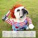 Chucky Dog Costume with Wig & Knife - Funny Halloween Cosplay for Dogs (Large) - Buy Online on GoSupps.com