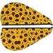 Yellow Sunflowers Coral Velvet Dry Hair Cap | Ideal for Home Travel Pool Parties & More | Quick-Dry Solutions - Buy Online on GoSupps.com