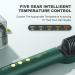 Buy Ionic Hair Straightener Brush Green 9 Temperature Settings Perfect for Normal Hair 50W International Shipping - Buy Online on GoSupps.com